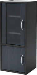 Yamazen CCB-8030 (DBR) Cupboard (Slim), Width 12.6 inches (32 cm), Mini: Height 31.5 x Depth 11.4 inches (80 x 29 cm), Adjustable Shelf Height, Living Alone, Assembly Required, Dark Brown