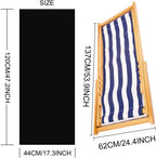 TBACW Chair Replacement Canvas, Beige, 47.24x17.32in, 220lbs Capacity-Only Cloth for Patio Lounge Beach Reclining Sling Chair