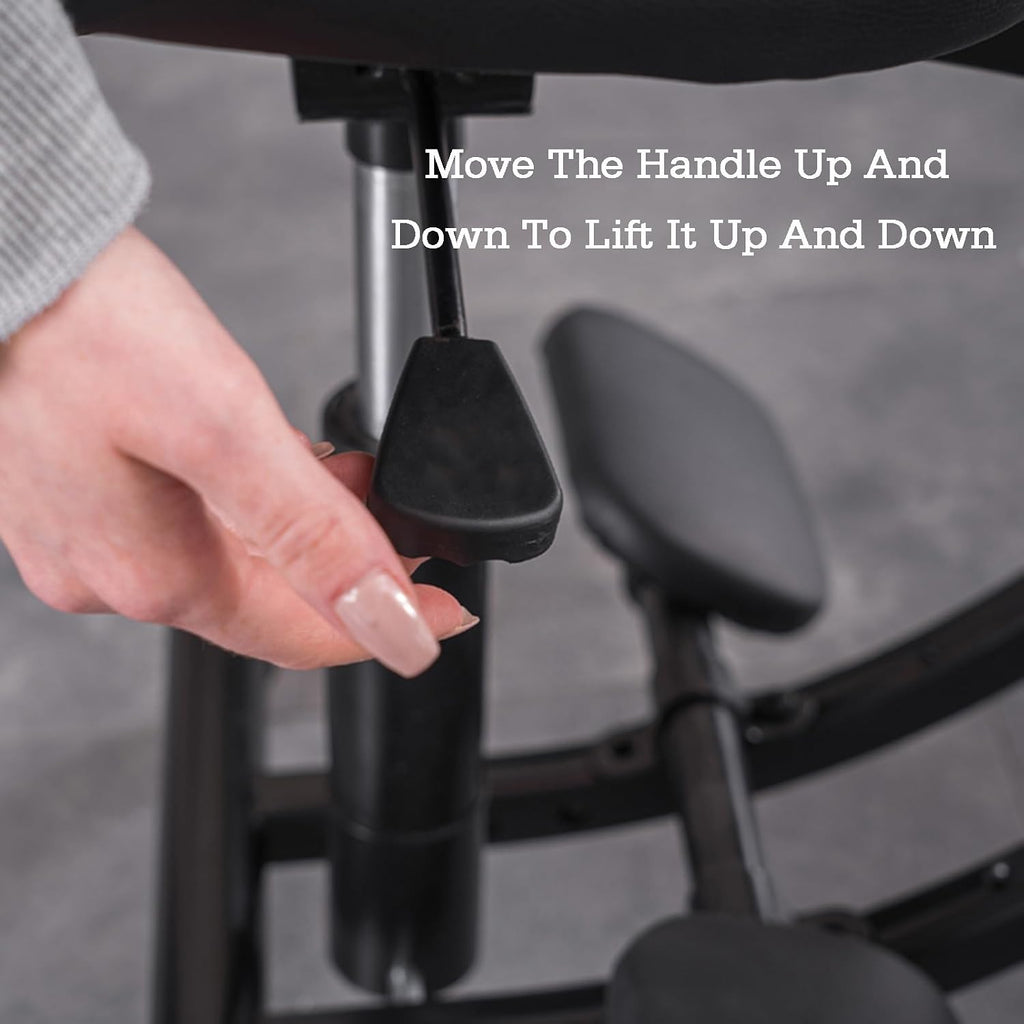 Rolling Ergonomic Posture Chair,Kneeling Chair with Backrest,50-60cm Adjustable Positions,Back Support for Office Home Classroom
