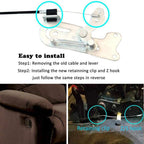 ttmagic Universal Recliner Release Cable Replacement Part, Sofa Couch Recliner Pull Cable 37inch, 5mm Cable Barrel End S-Shaped Hook Exposed Cable (4.75 in Length)