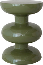 Bloomingville Metal and Reclaimed Wood Side Table, Green