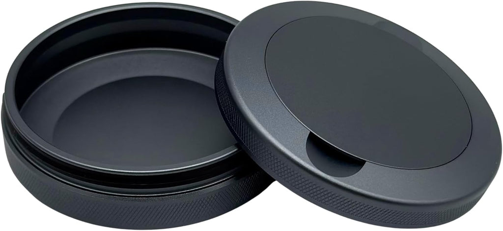 2.0 - Metal Container for Zyns: Extra Pouch Capacity & Used Compartment, Easy-Open & Durable Pouch Can for Zyns User (Custom, Titan Gray)