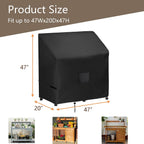 FLYMEI Outdoor Garden Potting Bench Table Cover, Waterproof Windproof Protective Cover for Outdoor Cabinet/Potting Benches for Outside/Garden Table for Planting, 47" x 20" x 47"