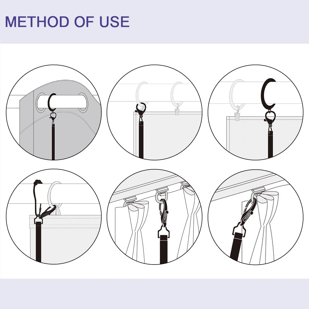 2 Pack 36 Inch Universal Drapery Pull Rod Invisible Clear Curtain Wand for Easier Opening and Back (Acrylic, 36")