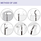 2 Pack 36 Inch Universal Drapery Pull Rod Invisible Clear Curtain Wand for Easier Opening and Back (Acrylic, 36")