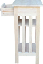International Concepts Unfinished Mission Telephone Stand