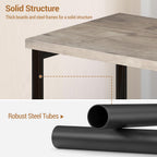 Garvee 3 Tier End Table, Tall Side Table with Storage, Telephone Tables with Metal Frame Small Nightstand for Small Spaces for Living Room Bedroom Sofa Couch Hall Easy Assembly Gray