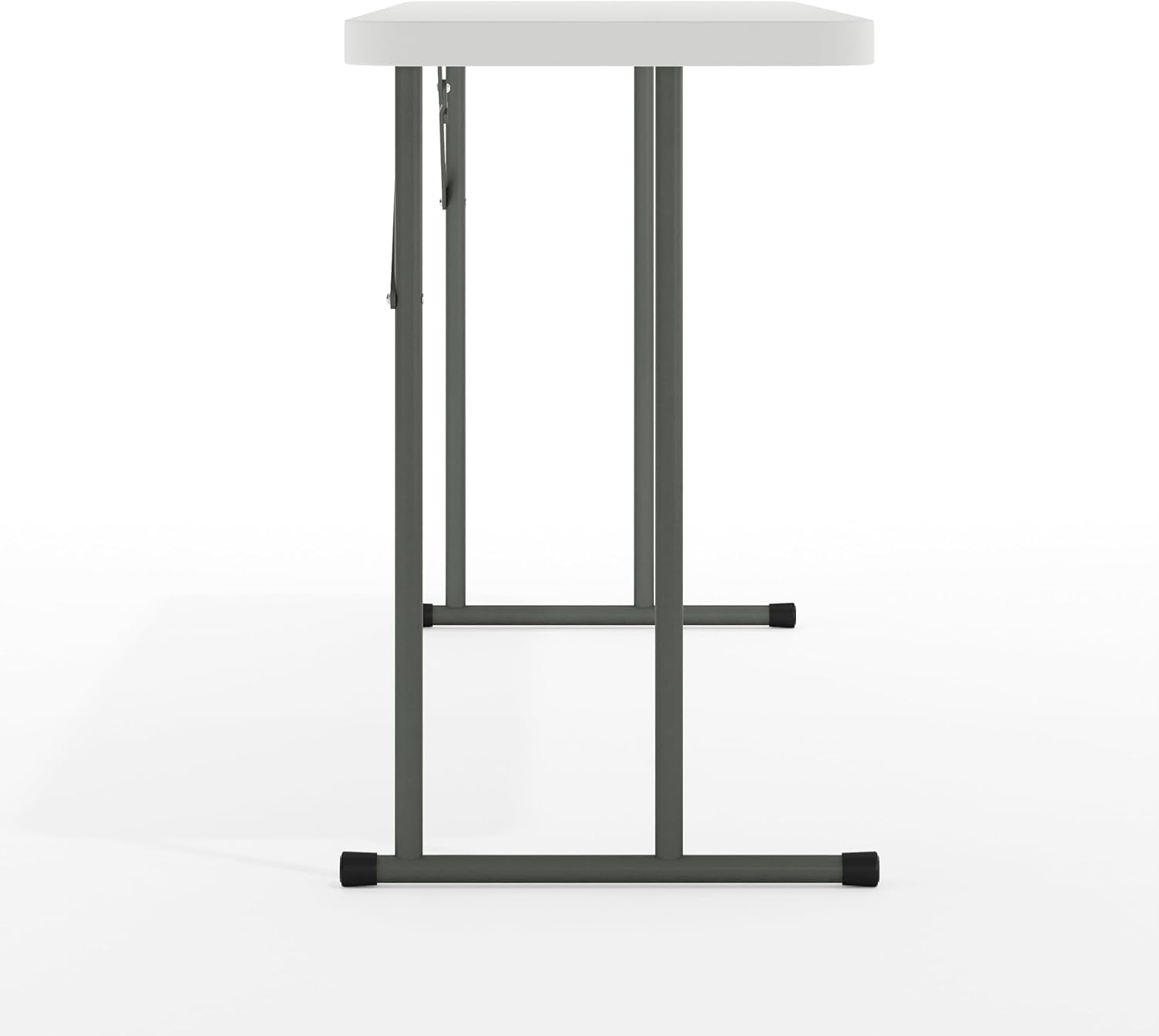 Flash Furniture Kathryn 5' Rectangular Plastic Folding Table, Long Plastic Foldable Table for Indoor/Outdoor Events, White