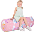 Stuffed Animal Storage Bean Bag Chair Cover (No Filler), Cylinder Plush Toy Storage Stuff and Sit Seat for Kids Boys and Girls, Canvas Large Soft Sit & Play Sofa with YKK Zipper