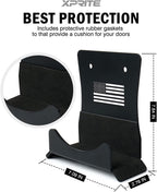 Xprite Door Storage Hangers with US Flag Pattern & Rubber Lining, 4 PCS Removable Wall Mounted Door Storage Holder Hooks Compatible with 1956-2026 Jeep Wrangler CJ YJ TJ LJ JK JKU JL JLU Gladiator JT