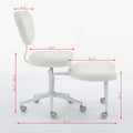 Meditation Chair Plus, Cross Legged Kneeling Office Chair with Wheels, Adjustable Swivel Stool, Lumbar Support, Ergonomic Criss Cross Desk Chair, Ivory, Silla de rodillas ergonómica (Lovry)