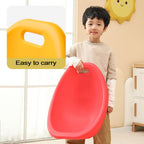 2 Pack Kids Scoop Rocker Chairs Lightweight Stackable & Safe Plastic Floor Seats for Gaming Classrooms Daycares Convenient Green Children's Rocking (Yellow)