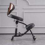 Kneeling Chair with Backrest,Rolling Ergonomic Posture Chair,50-60cm Adjustable Positions,Back Support for Office and Home
