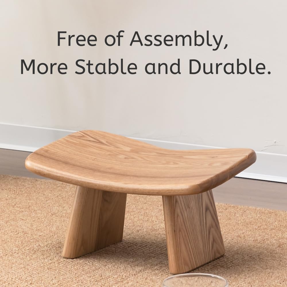 Butterfly Meditation Bench,No Assembly Required Prana Yoga Meditation Stool,Wooden Kneeling Ergonomic Seiza Seat,Seiza Prayer Bench