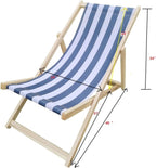 Populus Wood Sling Chair Dark Blue