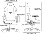 Gaming Chair - High Back Ergonomic Computer Chair with Lumbar Support, Video Game Chair-4D Adjustable Armrests,170° Reclining & 320lb Capacity,Fabric,Desert Yellow