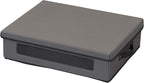 Household Essentials Platter Storage Chest, Gray