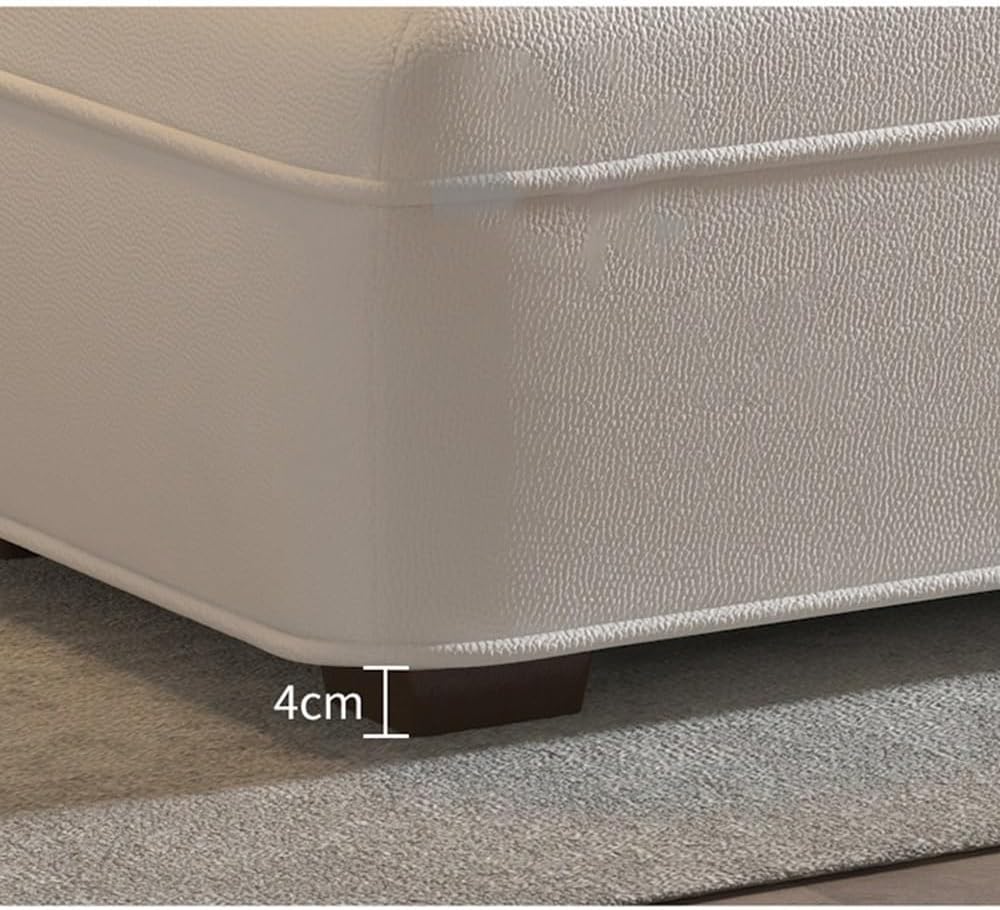 Modern Light Luxury Bed End Stool Bedside Simple Modern Bedroom Leather Couch Cloakroom Long Bench Entryway(Light Gray)