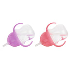 Munchkin® SnackTM Catcher Toddler Snack Cups, 2 Pack, Pink/Purple and Any AngleTM Weighted Straw Trainer Cup with Click LockTM Lid, 7 Ounce, 2 Pack, Pink/Purple