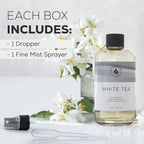 Aroma Country White Tea Diffuser Oil - Luxury Essential Oils for Diffuser Refill & Air Freshener Room Spray, Long-Lasting, Natural Fragrance and Hotel Scent for Diffusers & Machines (8.5 Fl Oz)