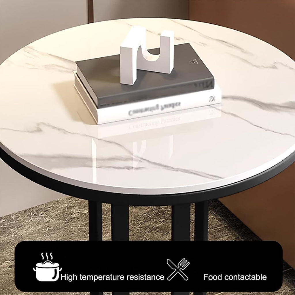 Round Coffee Table, Modern Side End Table for Living Room, Bedroom and Home Office, Versatile Coffee Table for Balcony and Entertaining, Stylish Accent Furniture