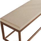 Bench Cushion 2/3 Seater Furniture Seat Cushion 36/40/42/48/60/72 inch High Density Memory Foam Non-Slip Bench Pad for Shoe Bench Rack, Window, Piano, Dining(Dark Beige,200x40x5cm)