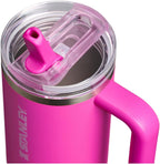 STANLEY Quencher ProTour Flip Straw Tumbler with Leakproof Lid 30 oz | Built-in Straw and Handle | Cup Holder Compatible for Travel | insulated Stainless Steel Cup | BPA-Free | Violet Blossom