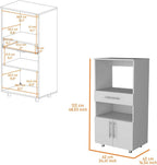 White Pantry Cabinet Microwave Stand