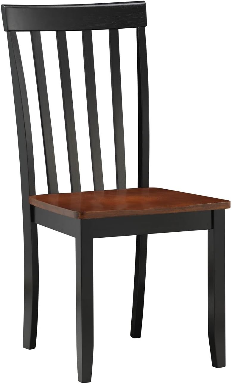 Boraam Bloomington Dining Chair, Black/Cherry, Set of 2