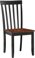 Boraam Bloomington Dining Chair, Black/Cherry, Set of 2