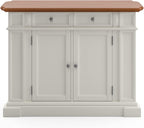 homestyles Americana Off-White Kitchen Island
