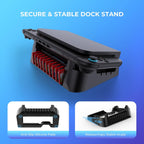 Desktop Holder Playstand Mount Bracket for Switch 2 Stand/Switch 2 Flat Dock Angled Stand Enhance Heat Dissipation