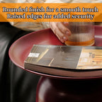 Modern Side Table, Metal Small Round End Table, Retro Coffee Table, Minimalist Sofa Table, Small Accent Table for Living Room, Sofa, Bedroom(Red)