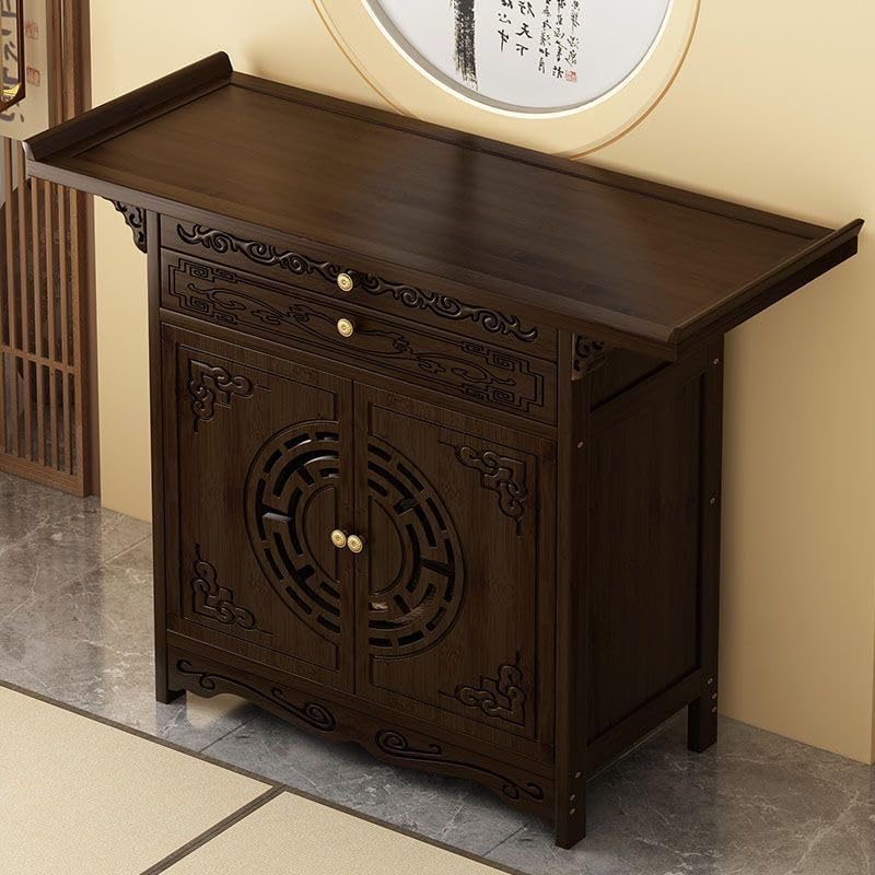 Personal Shrine Altar Table Day of The Dead Altar Stand Puja Meditation Prayer Table Buddhist Altar Pooja Cabinet Altar Cabinet