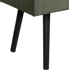 Comfy to go Entryway Bench - Green Bench for Bedroom, Modern Ottoman End of Bed, Corduroy Padded Benches for Living Room, Foyer, Mudroom, Hallway - 39" L x 14" W x 17" H