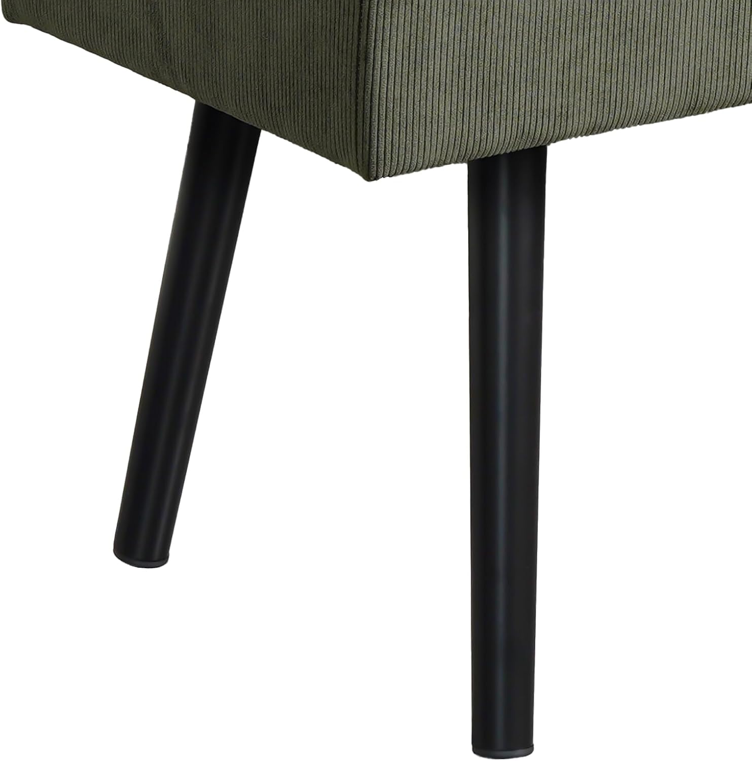 Comfy to go Entryway Bench - Green Bench for Bedroom, Modern Ottoman End of Bed, Corduroy Padded Benches for Living Room, Foyer, Mudroom, Hallway - 39" L x 14" W x 17" H