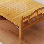 Camping Bed Portable Folding Bed - Single Firm Mattress for Nap, Home Rental Folding Bed