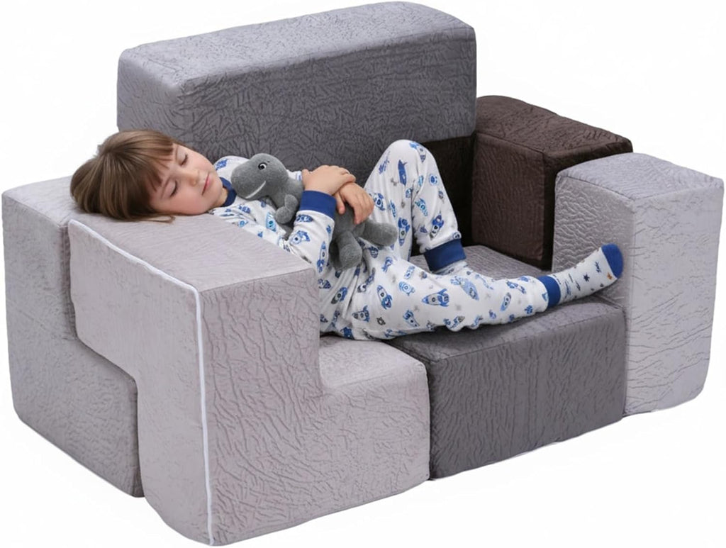 7Pcs Stackable Furniture Chair Washable Inspiring Creativity Blocks Chair Wear Resist for Kids Bedroom Playroom Furnitures