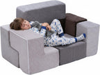 7Pcs Stackable Furniture Chair Washable Inspiring Creativity Blocks Chair Wear Resist for Kids Bedroom Playroom Furnitures