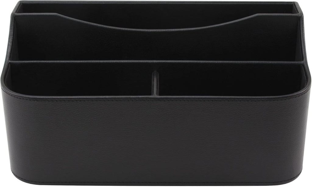 Realspace® Faux Leather Desk Valet, Black