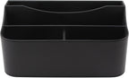 Realspace® Faux Leather Desk Valet, Black