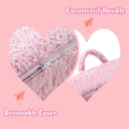 MOMCAYWEX Kids Snuggly-Soft Sherpa Chair, Comfy Sofa Chair, Pink | Kids Armchair Furniture, Removable Washable Soft Cover, Lightweight, Reading Playing Comfy Sofa Chair, Boys Girls