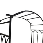 Metal Garden Arbor Bench with Trellis for Outdoor Seating