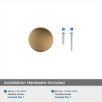 Amerock Edona 1-1/4 inch (32mm) Diameter Champagne Bronze Cabinet Knob - 10 Pack