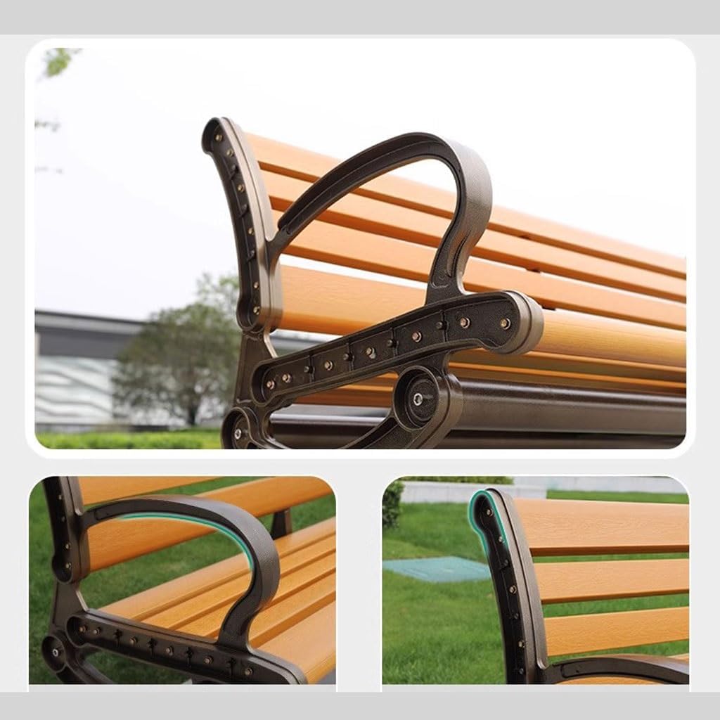 Patio Benches for Outdoors Park Chair Outdoor Bench Double Stool Backrest Community Leisure Garden Benches for Outdoors