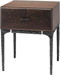 Vintage Furniture Single Draw Bedside Table Storage Space to Make The Bed More Tidy