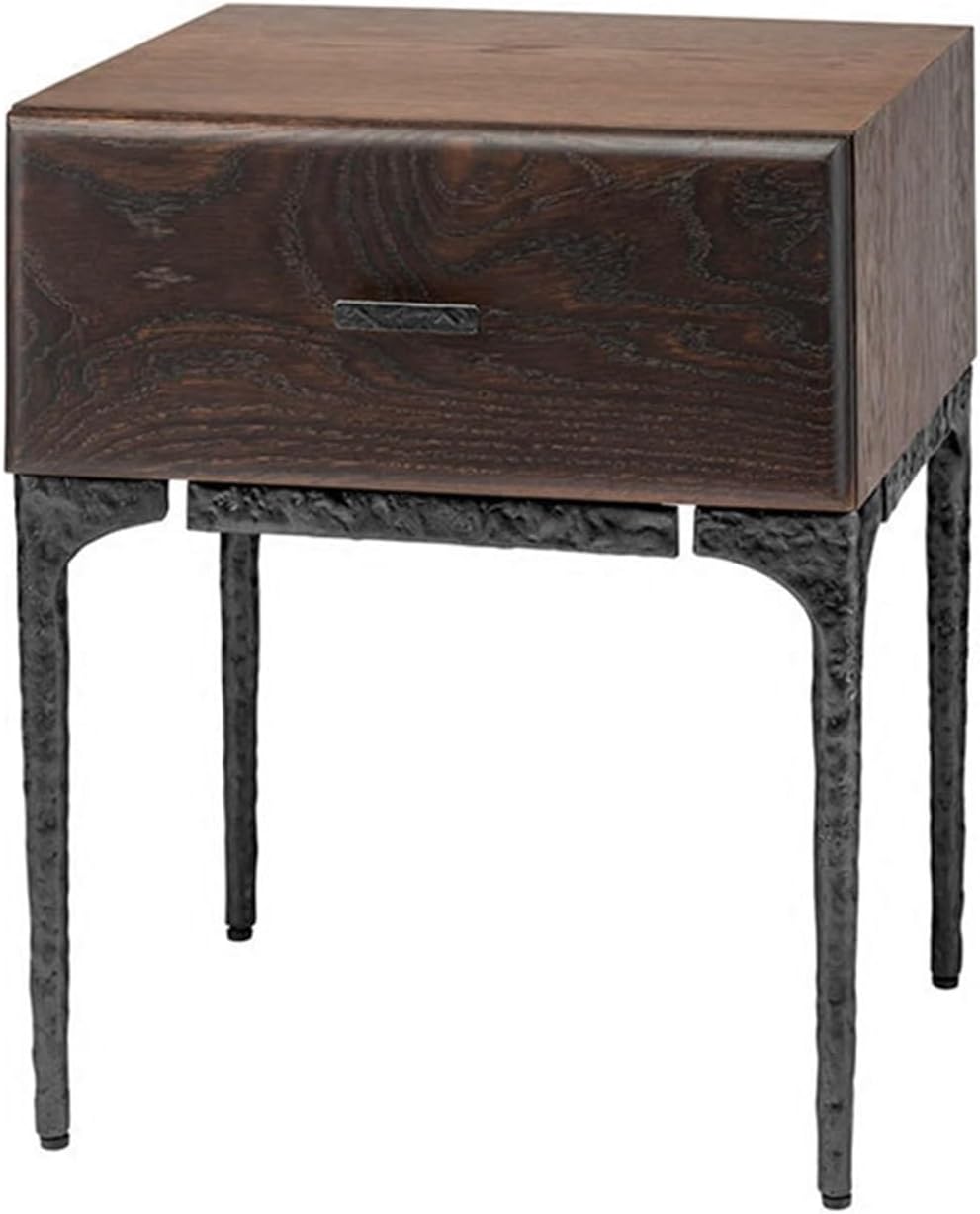 Vintage Furniture Single Draw Bedside Table Storage Space to Make The Bed More Tidy