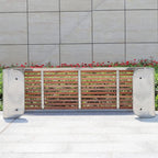 Patio Benches for Outdoors Outdoor Park Chair Garden Solid Wood Leisure Home Open-air Seat Stainless Steel Rest Bench Garden Benches for Outdoors