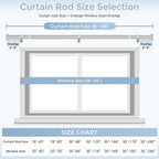 VOIIY Silver Curtain Rods for Windows 48 to 84 Inch(4-7 Feet),1" Diameter Drapery Rods with Modern Style End Cap Finials,Size:36-88 Inch,Antique Silver