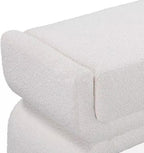 Modern Bedside Stool Bedroom Bench Simple Special-Shaped Living Room Long Home Shoe Changing Entryway(Gris,Medium)